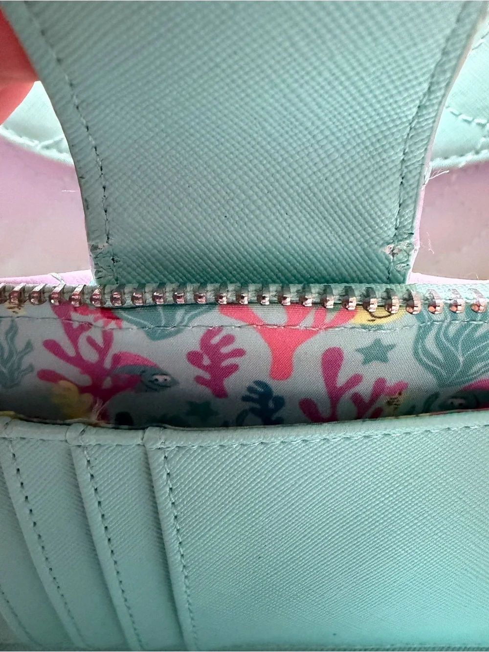 Loungefly Little Mermaid crossbody purse and matching wallet
